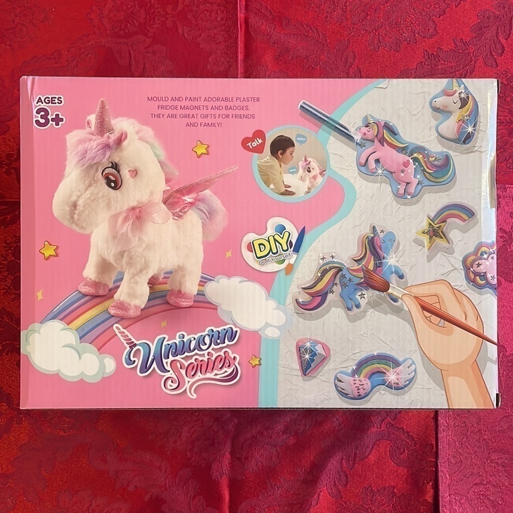 Brand New Girls Unicorn Gift Set Remote Control Plush, Costume, Painting Craft - Picture 4 of 14